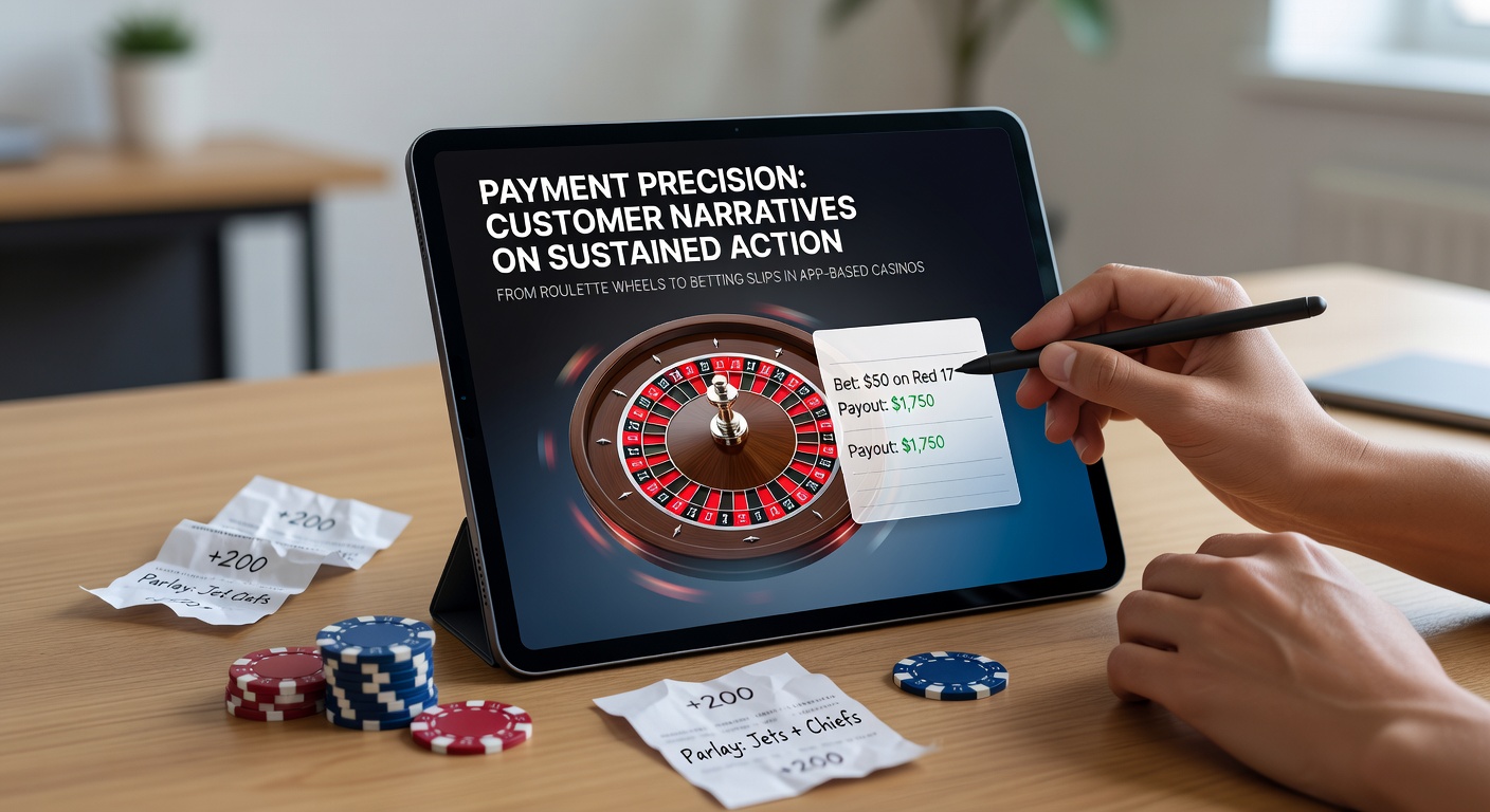 Smartphone mit Casino-App, das eine Roulette-Partie und einen Wettzettel für Sportwetten zeigt, während eine schnelle Zahlungstransaktion im Hintergrund abläuft