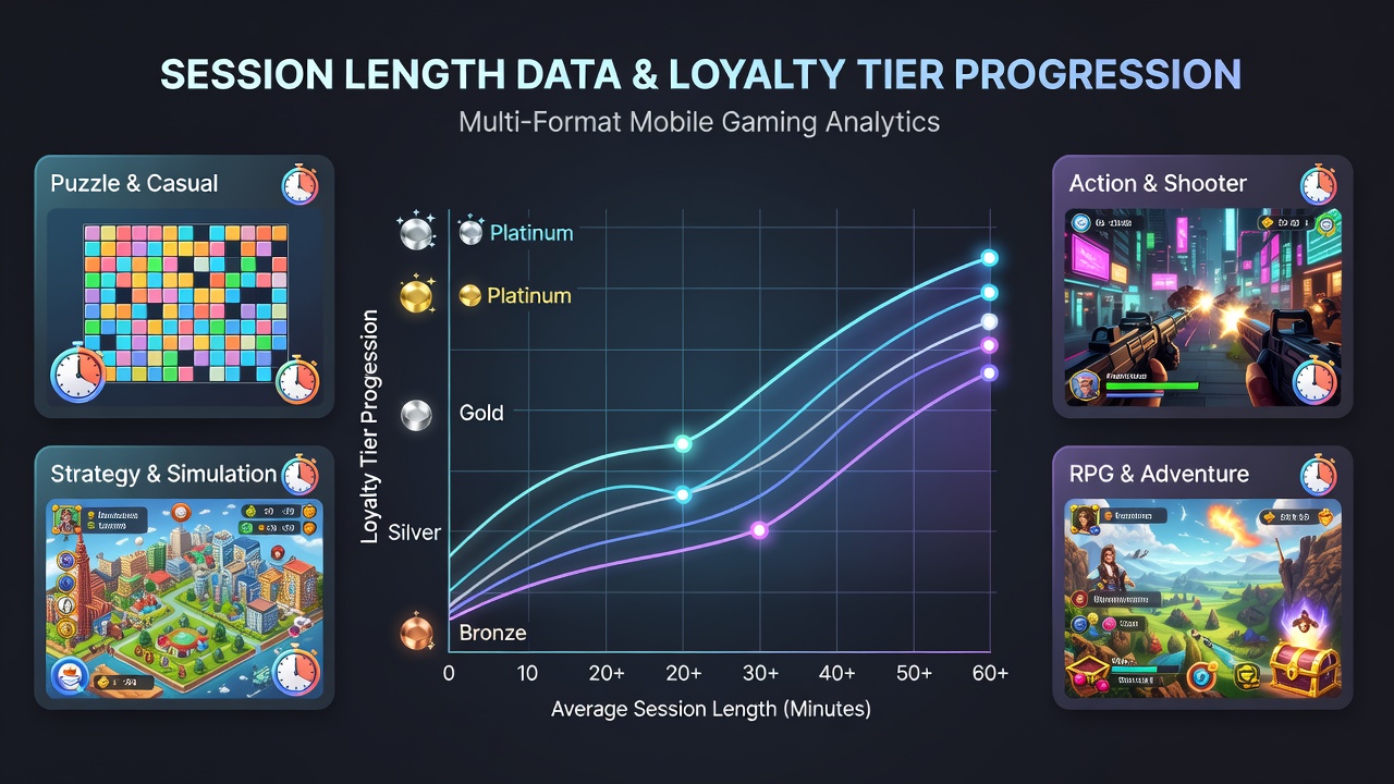 Visualisierung von Datenflüssen zwischen Gaming-Formaten und Loyalitätsstufen in mobilen Apps