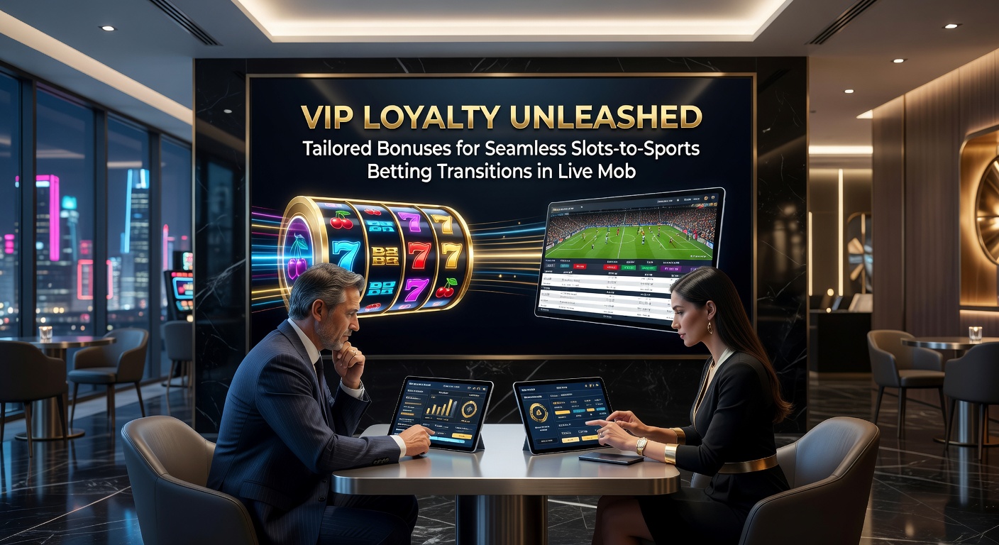 Screenshot eines VIP-Loyalitätsdashboards in einem Live-Mobile-Casino mit Slots, Sportwetten und personalisierten Boni-Angeboten